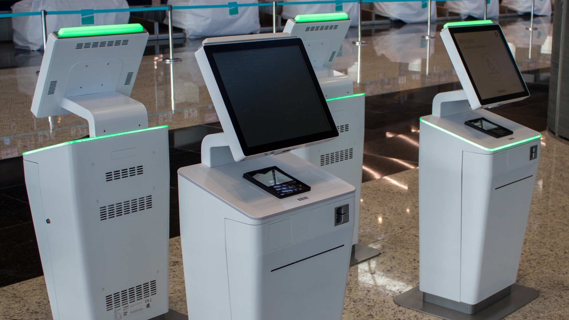Self check in machines